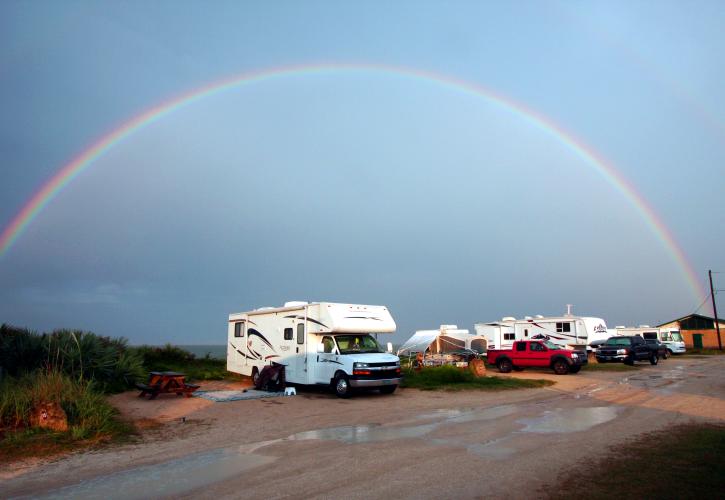 Rainbow at Gamble Rogers campgound