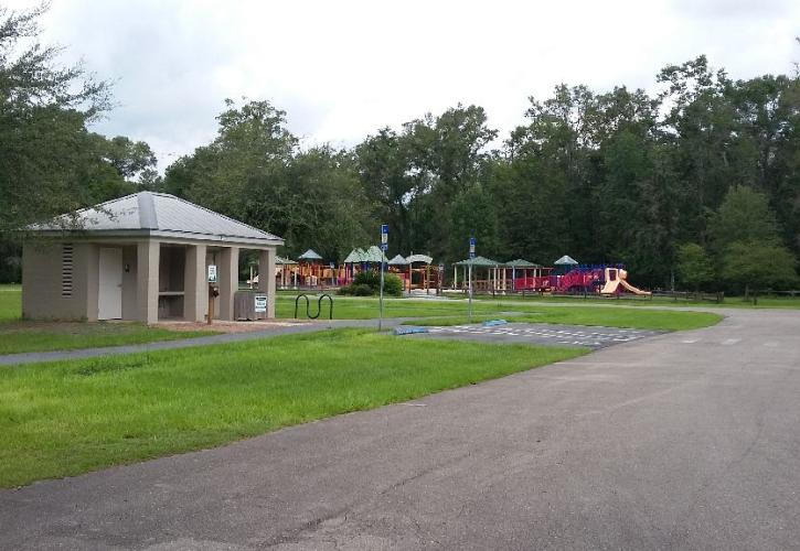 W.S. restroom and playground