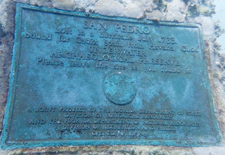 San Pedro plaque