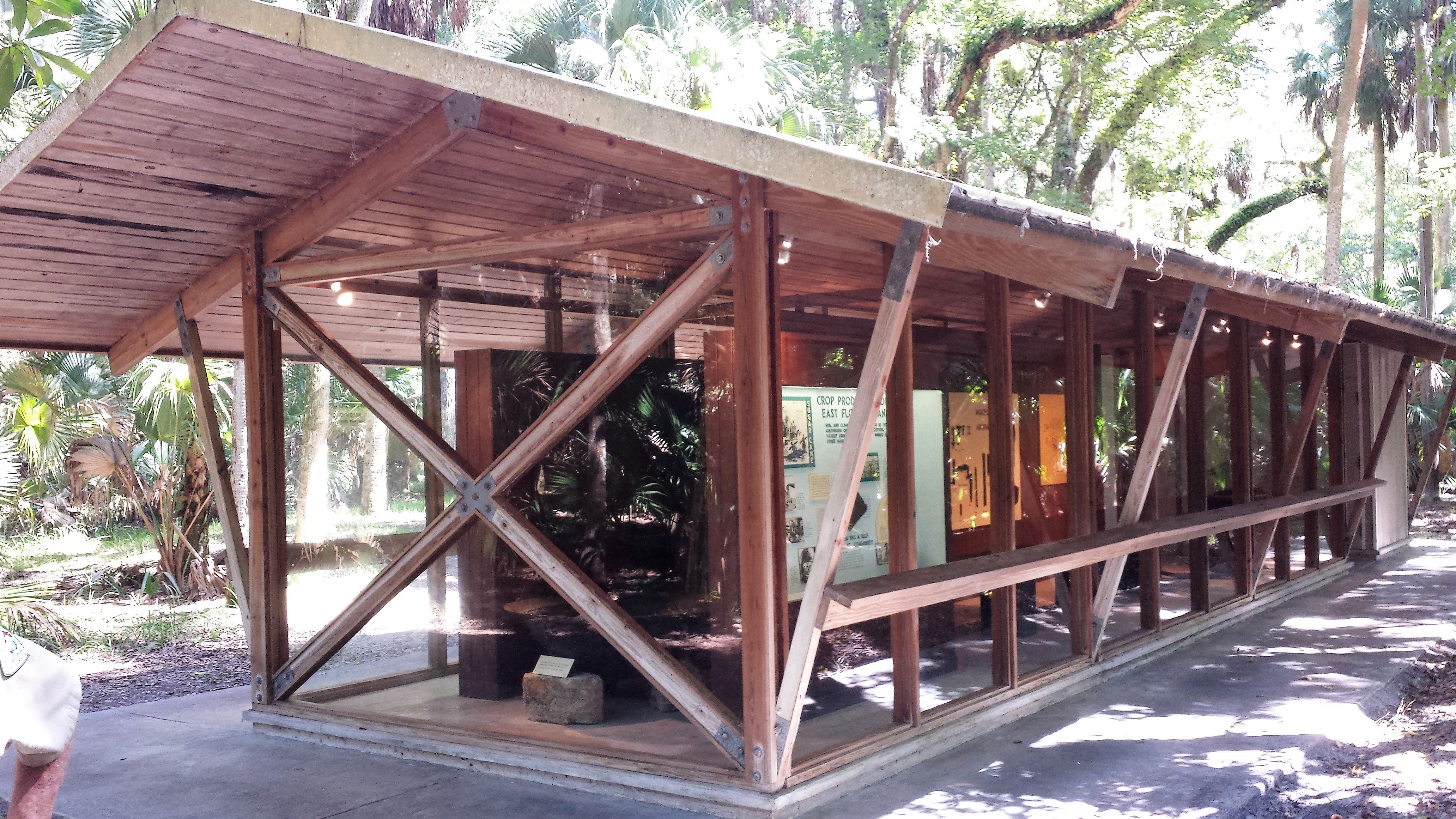 Outdoor Interpretive center Bulow Plantation