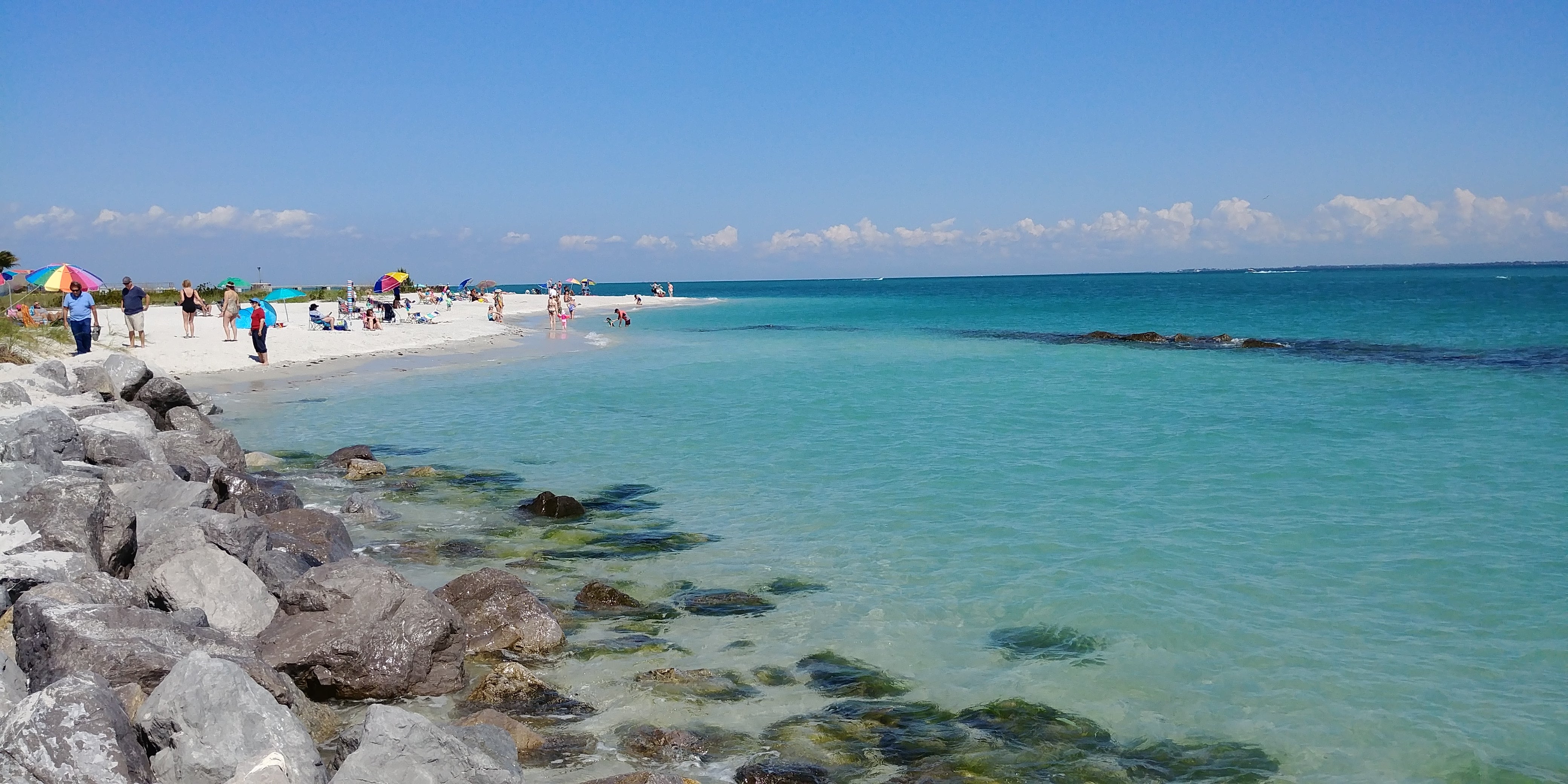 Clear water and beach