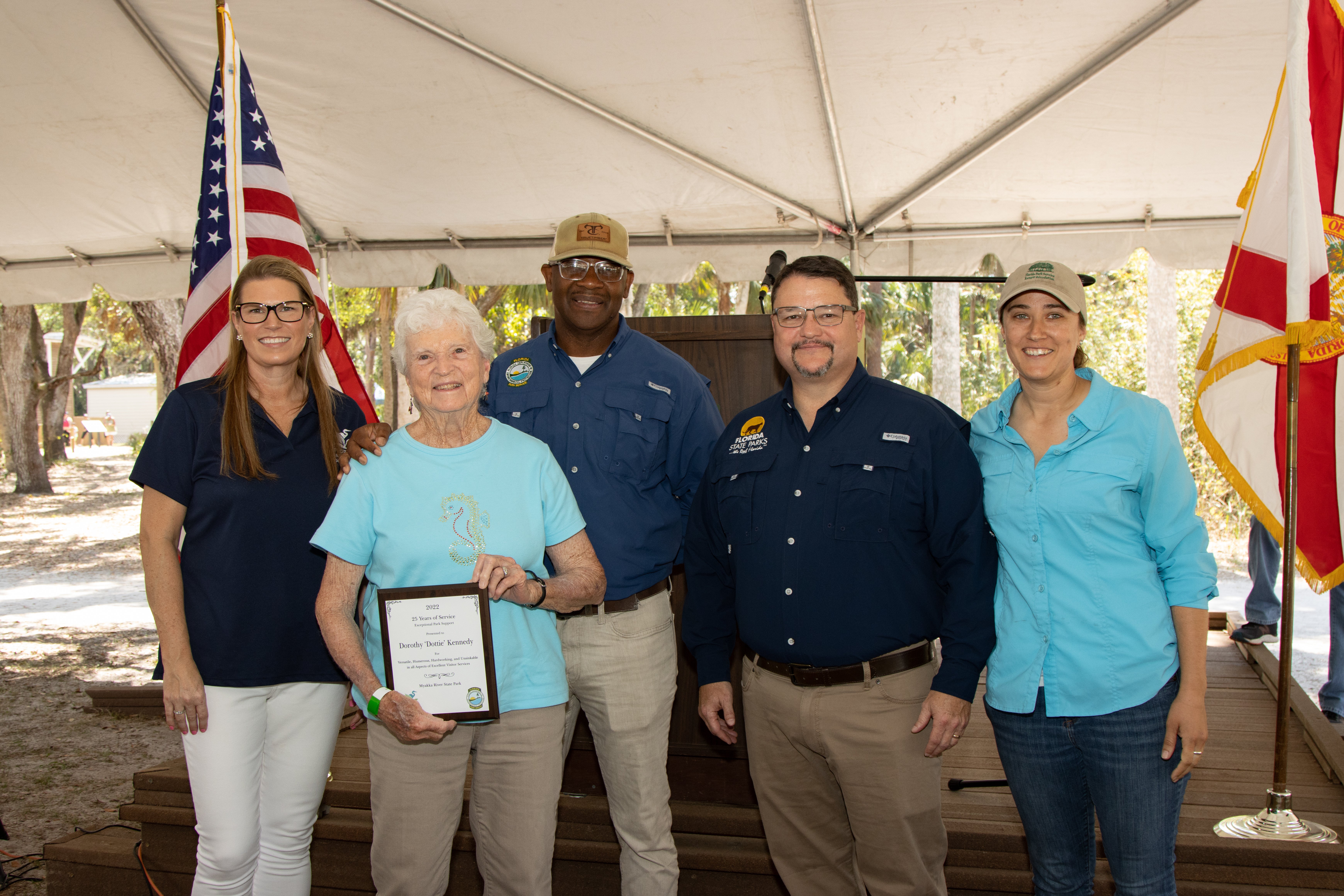 Dorothy Kennedy earned her 20 Years of Service award.