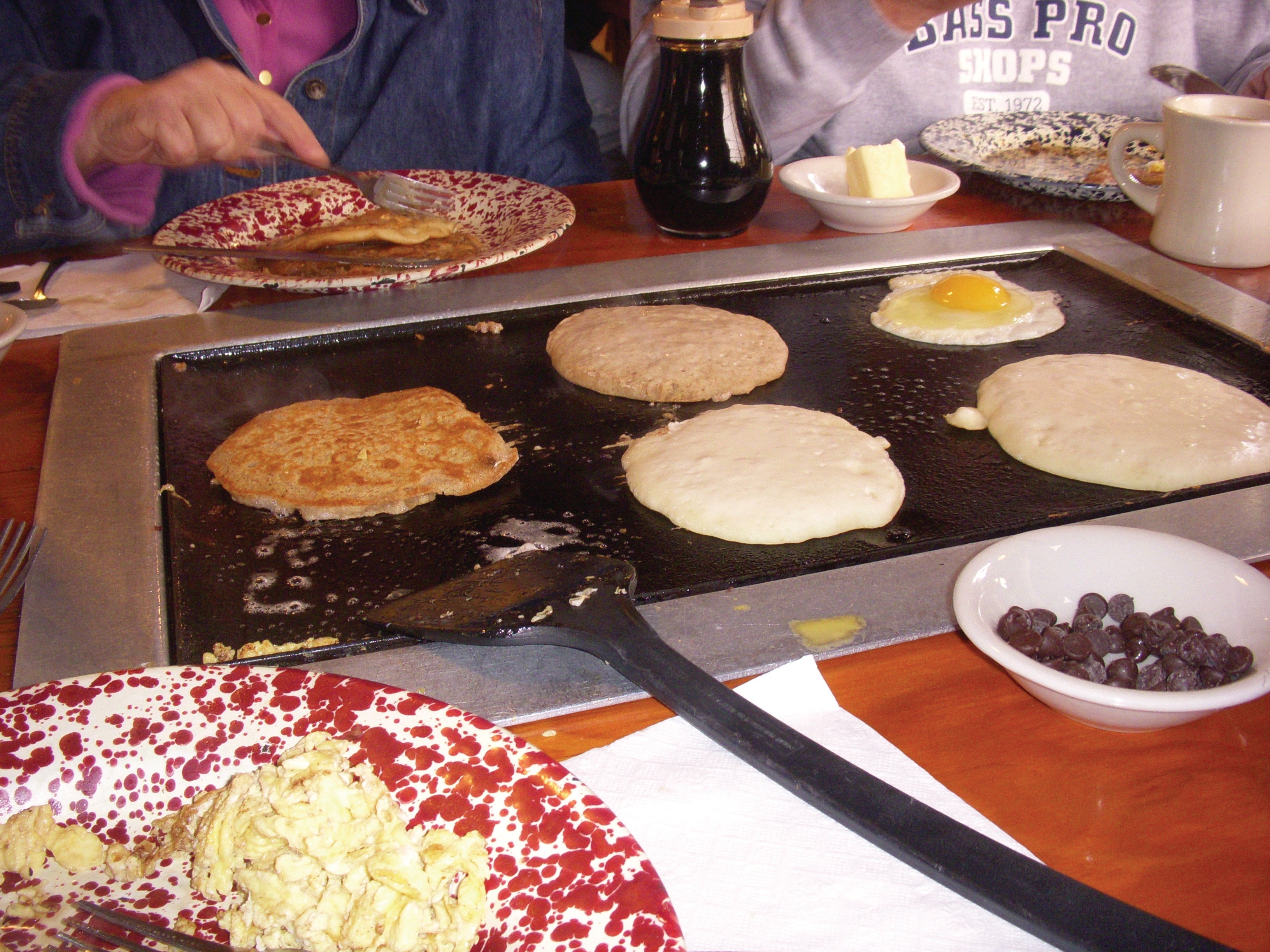 Cooking Pancakes at the Sugar Mill Restaurant