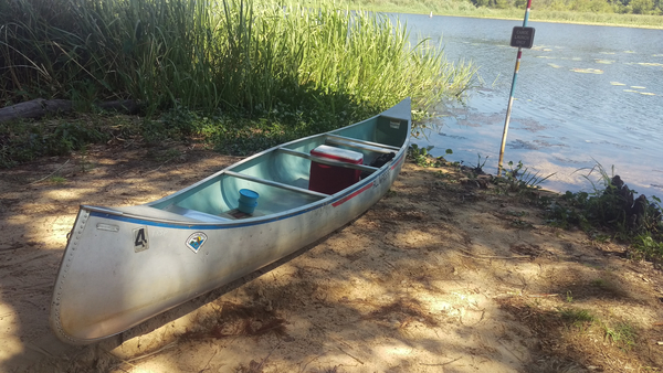 Aluminum Canoe at Three Rivers