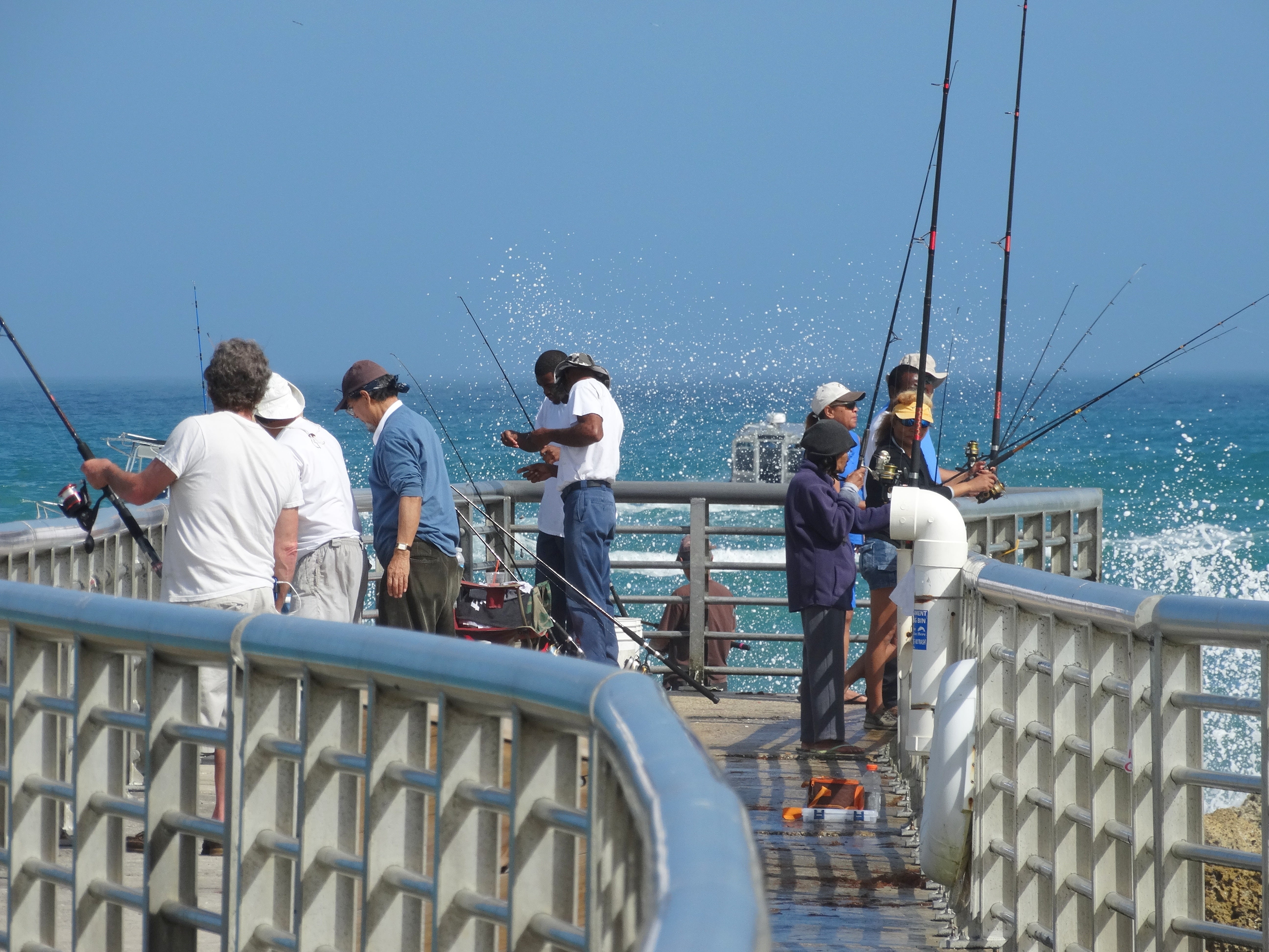 Fishing at Sebastian Inlet