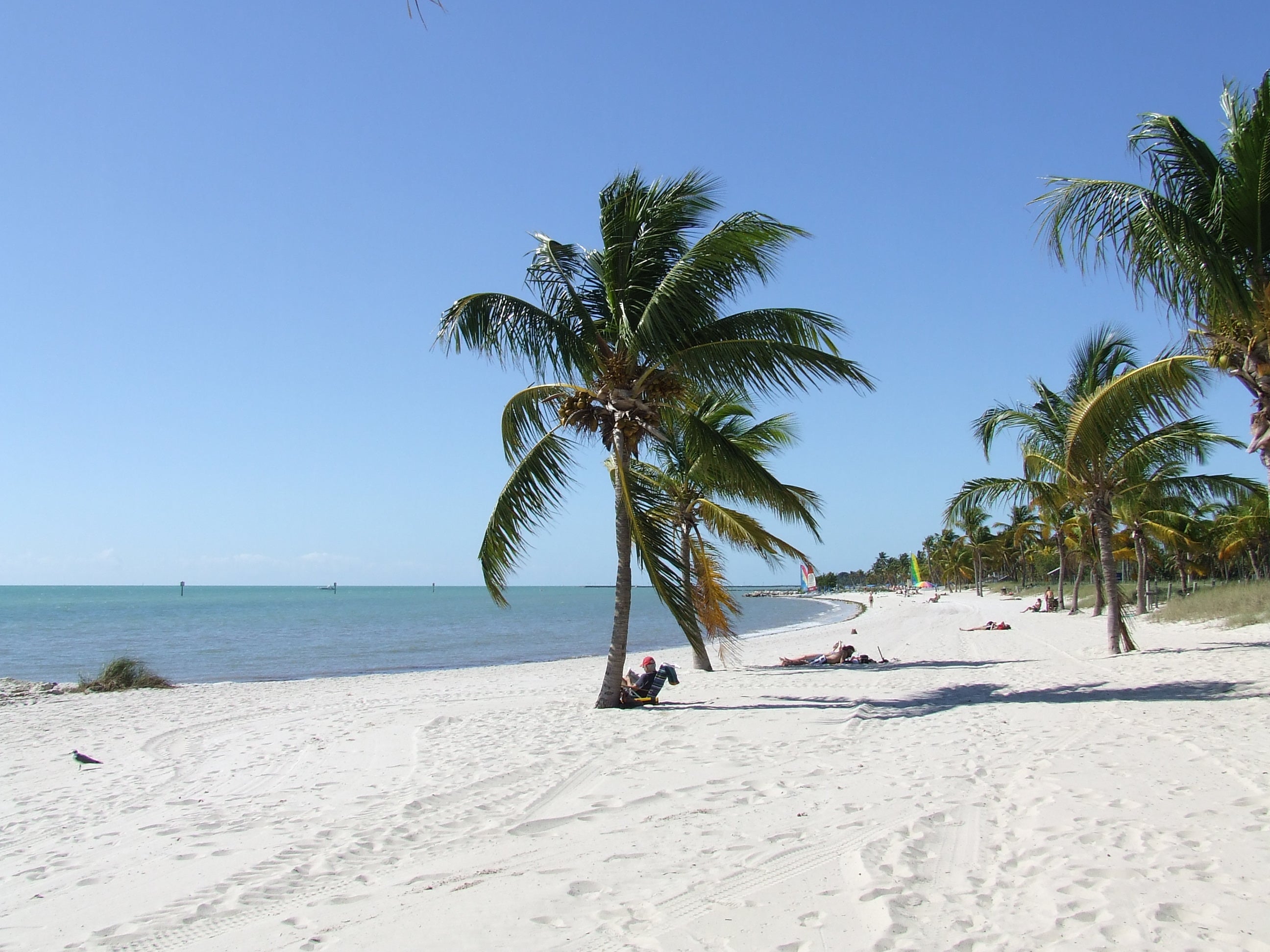 The beach and ocean at Lovers Key State Park.