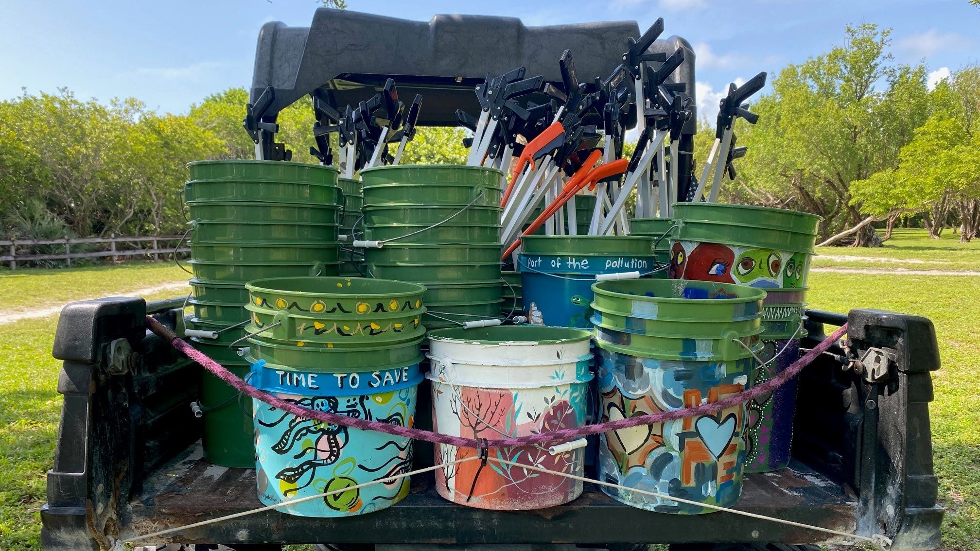 Cleanup equipment at Bill Baggs Cape Florida State Park