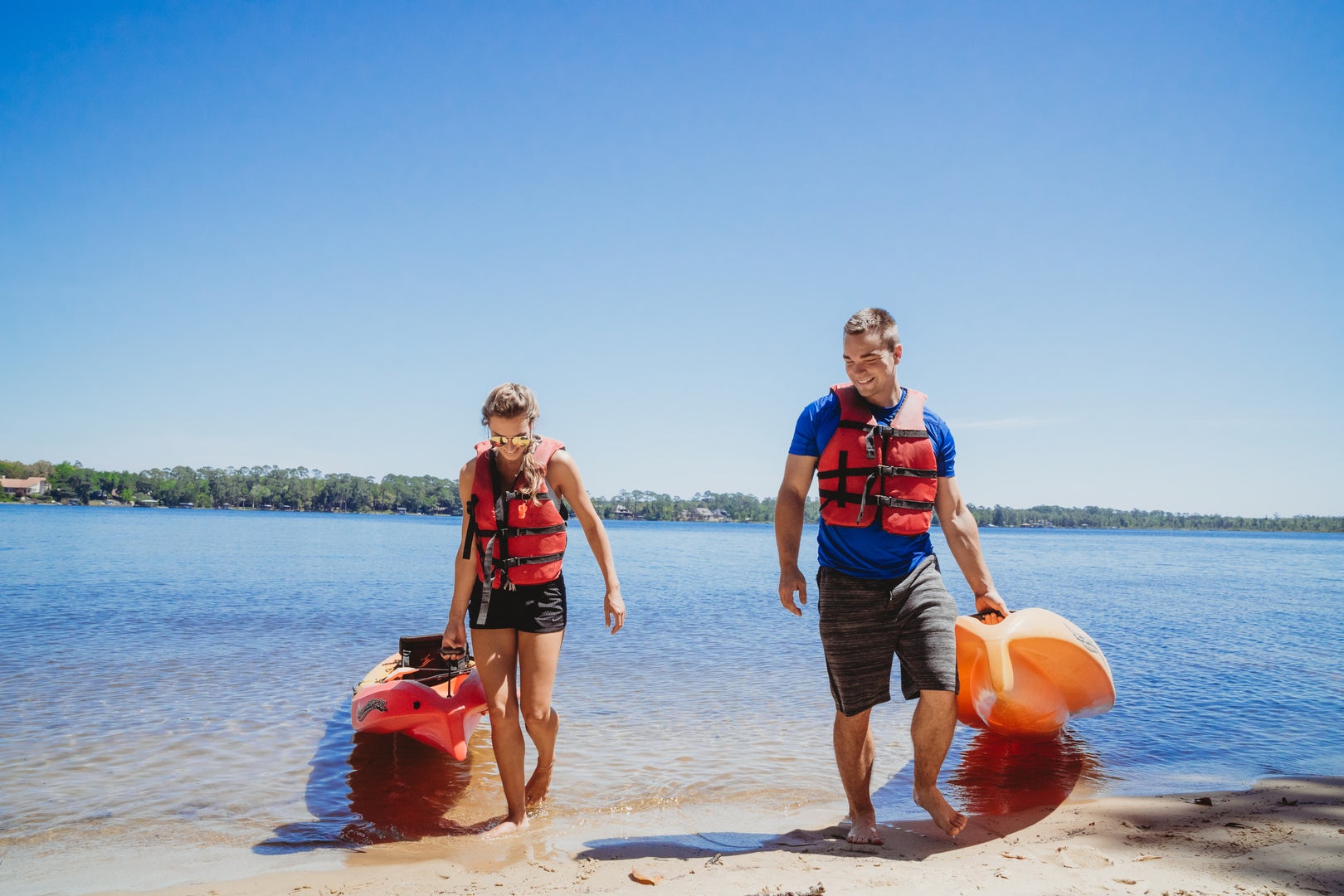 Kayakers at Rocky Bayou