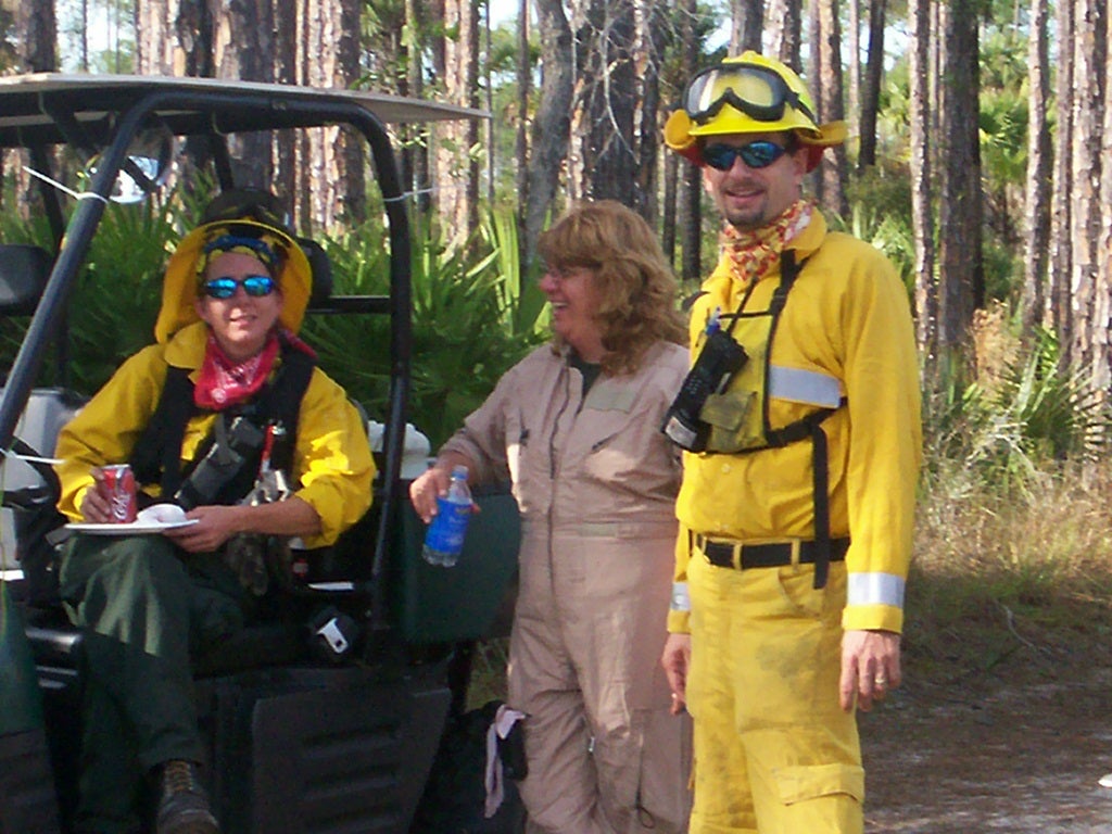 Scott Spaulding and a fire team. 