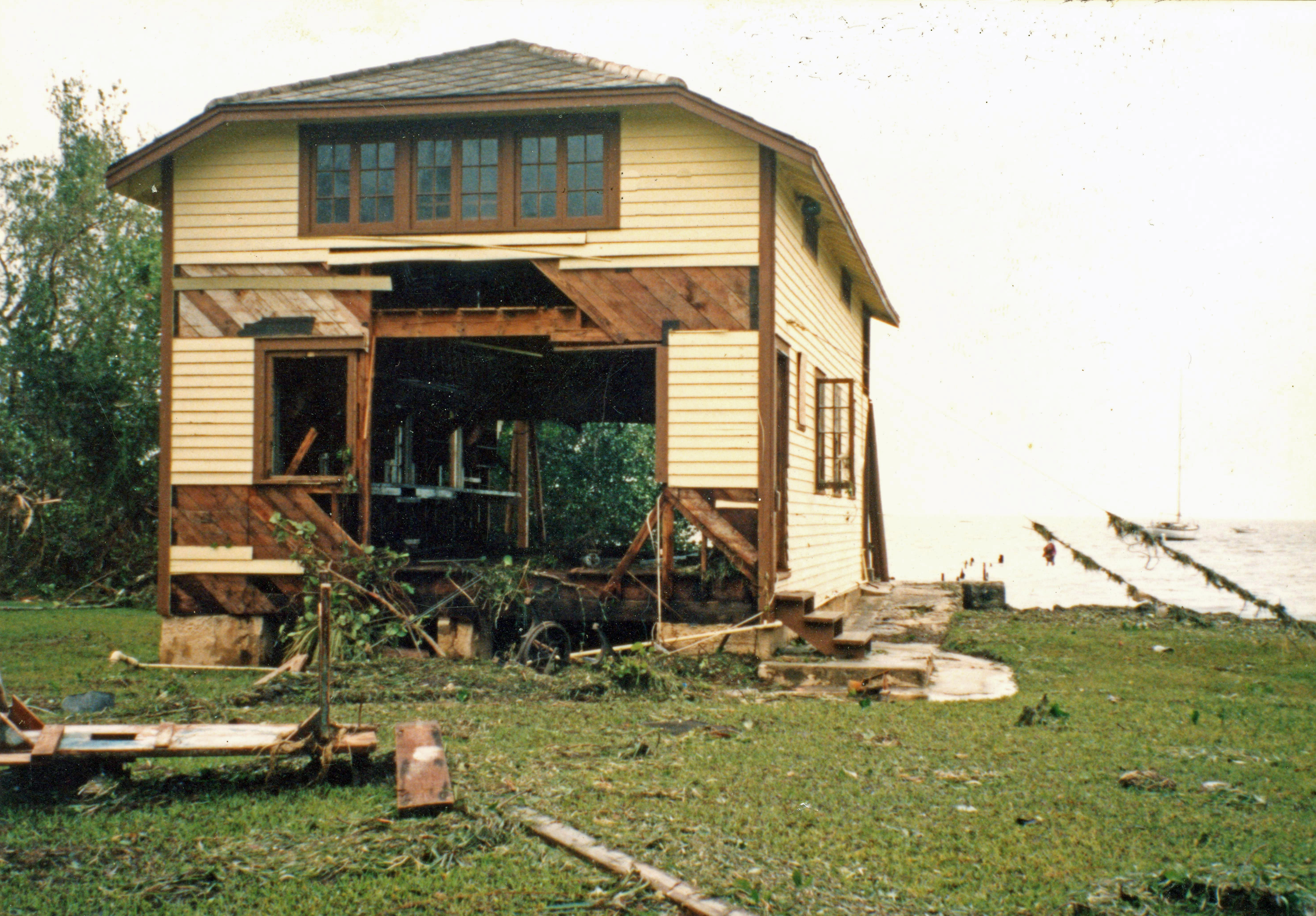 Barnacle Boathouse post hurricane Andrew