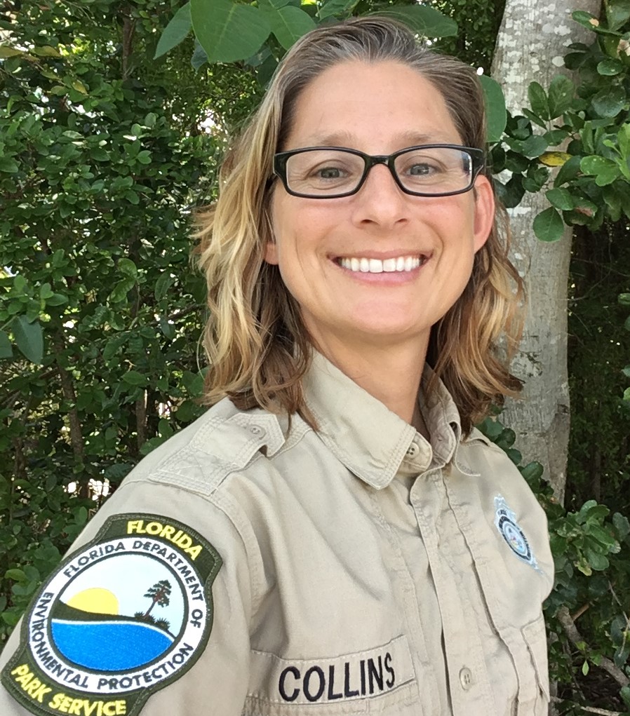 Biologist Becky Collins works at four state parks in the Florida Keys.