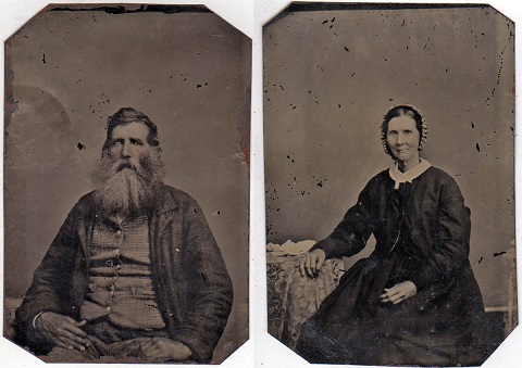 Portraits of PBH Dudley Senior and wife Mary