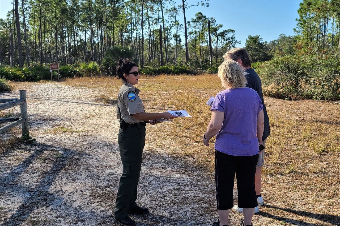 Hiking with a trail map