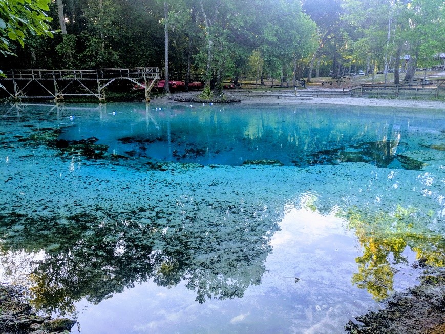 Turquoise Waters at Gilchrist Blue Springs State Park 