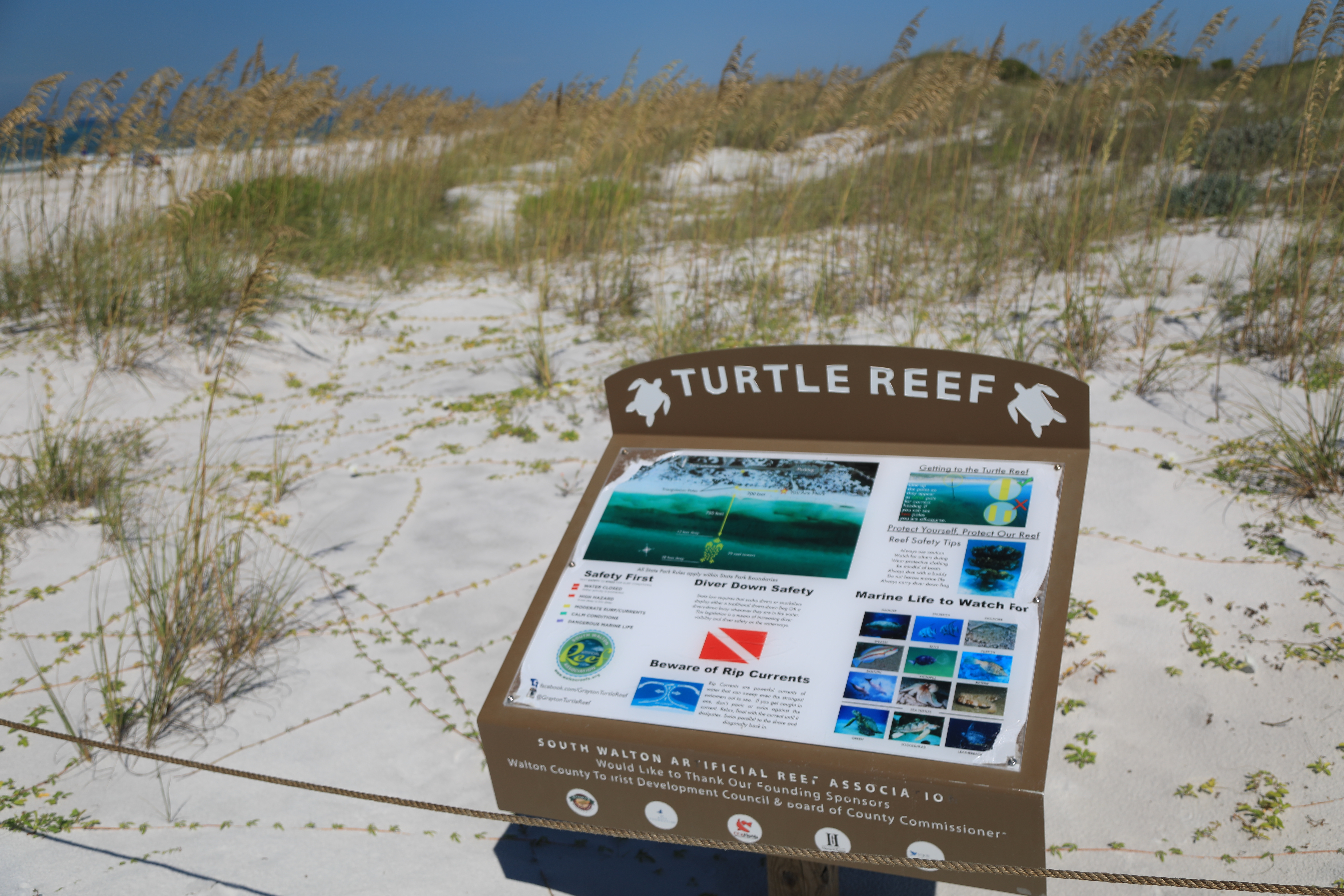 Turtle Reef Sign