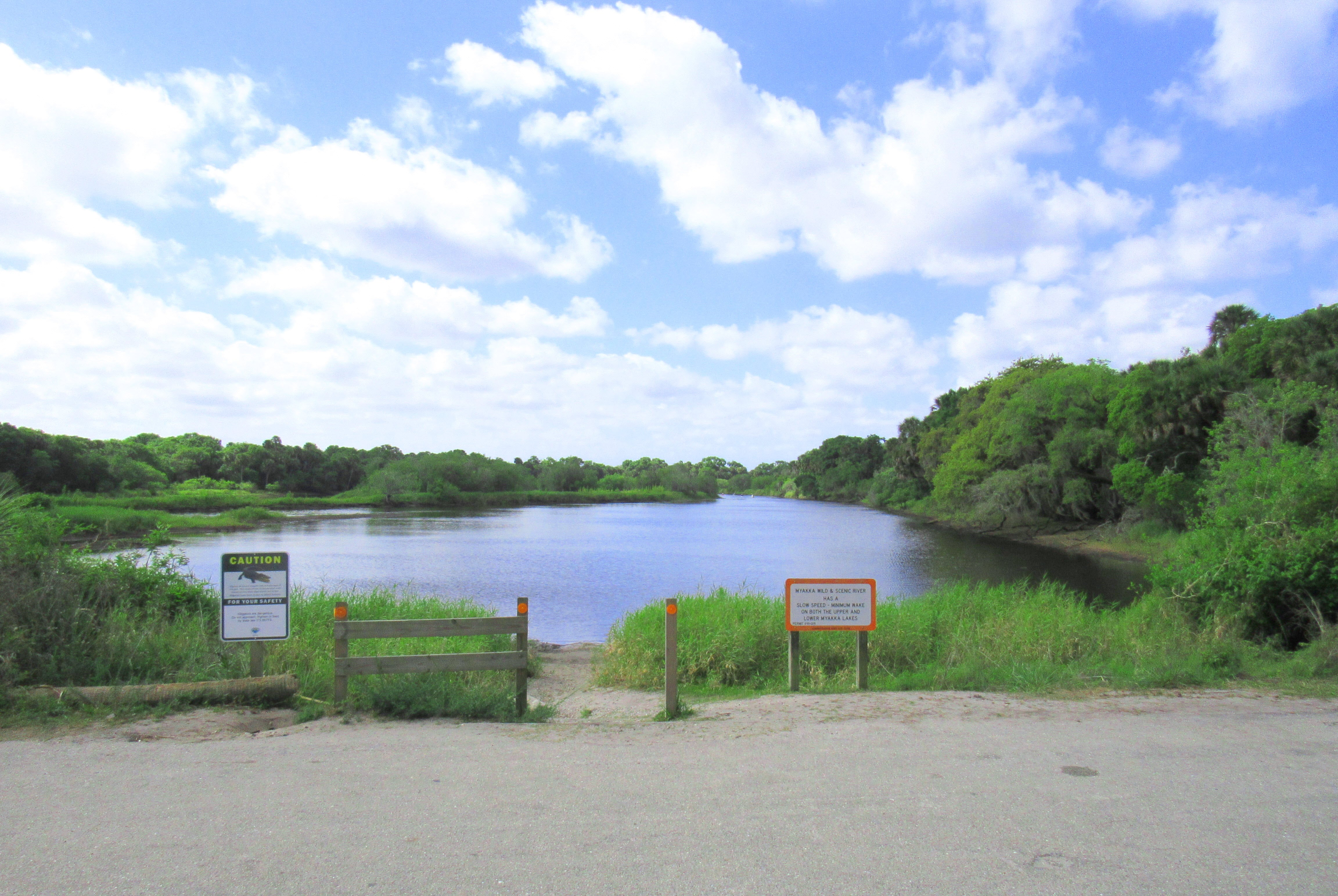 Kayak Launch on south side of main bridge