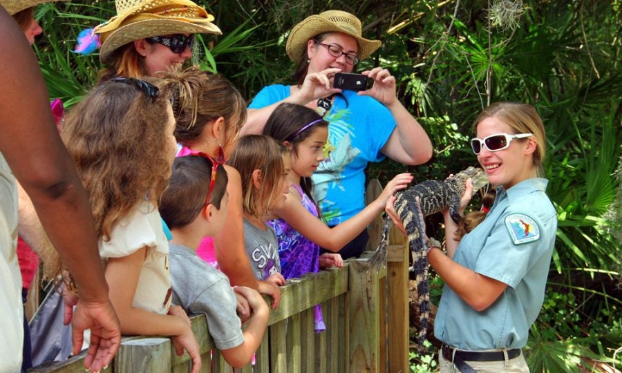 Children at Wildlife Show