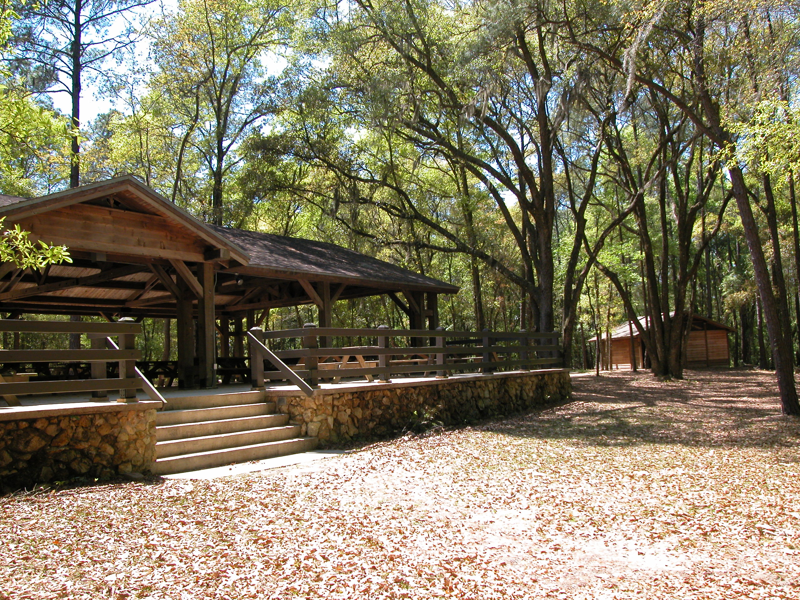 A pavilion in Lake Talquin State Park. 