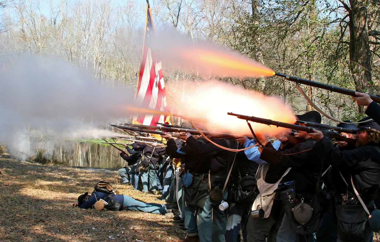 Battle of Natural Bridge Reenactment Artillery