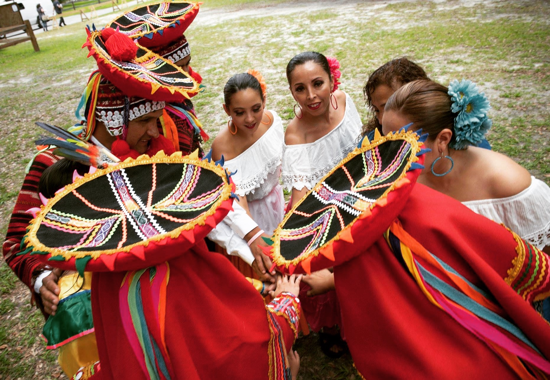 An image of dancers from the Raymi Dance School