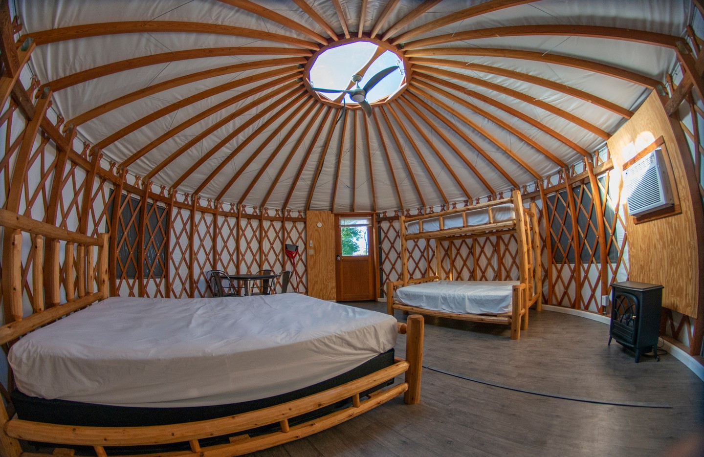 Inside Image of Yurt at Torreya
