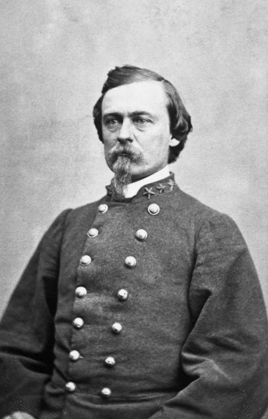an antique photo of a confederate general