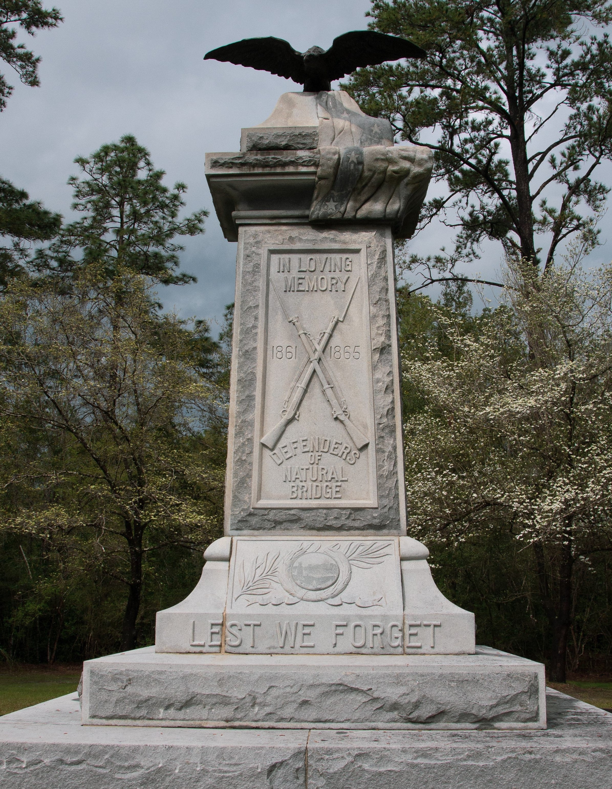 Monument at Natural Bridge. 