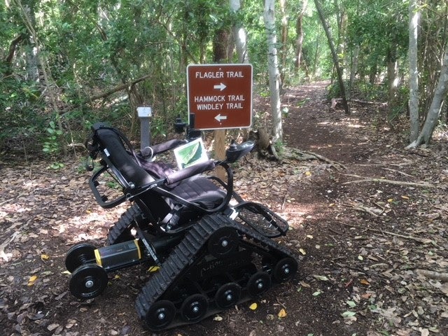 trackchair on trail