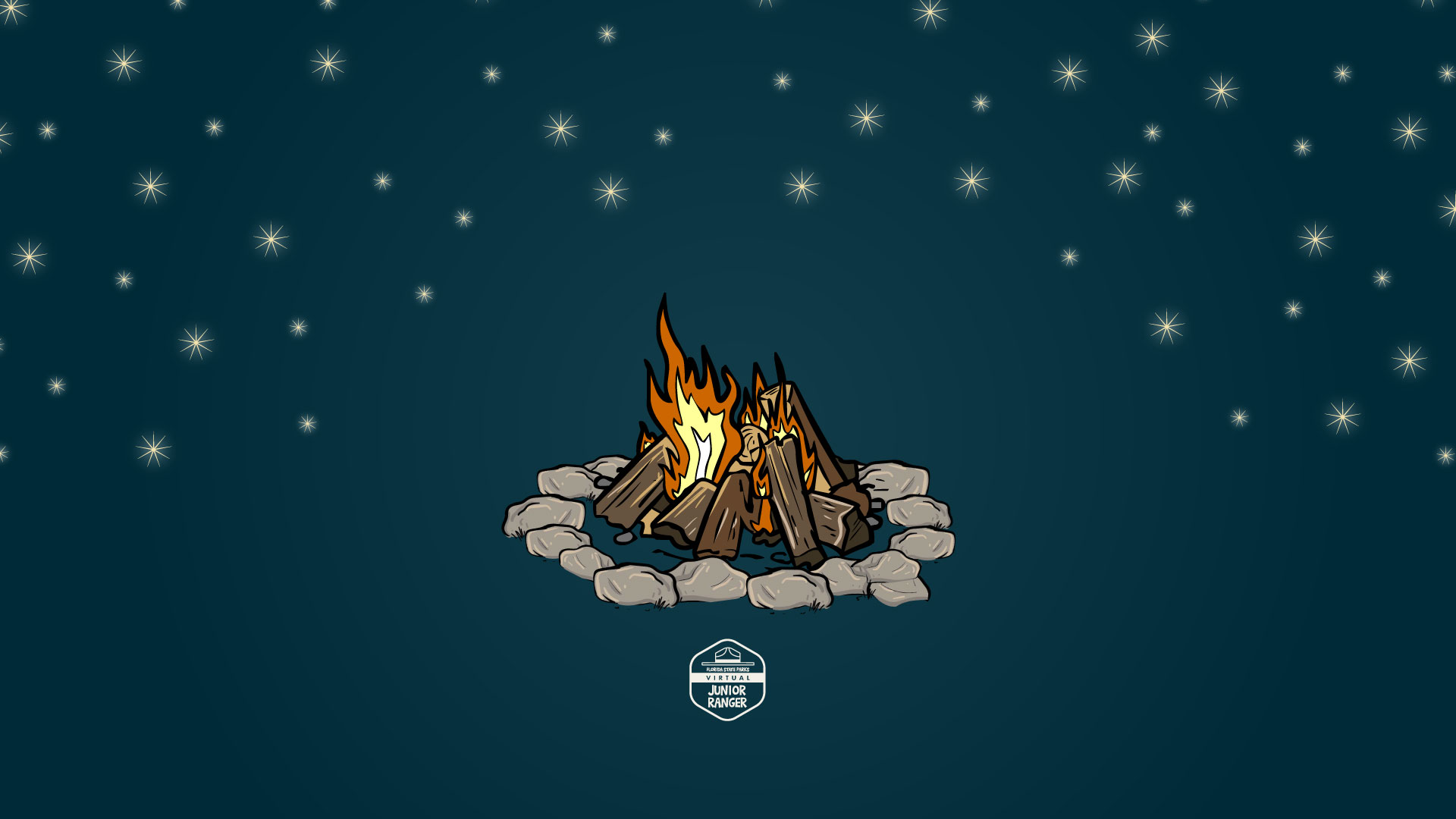 Landscape Campfire Wallpaper 