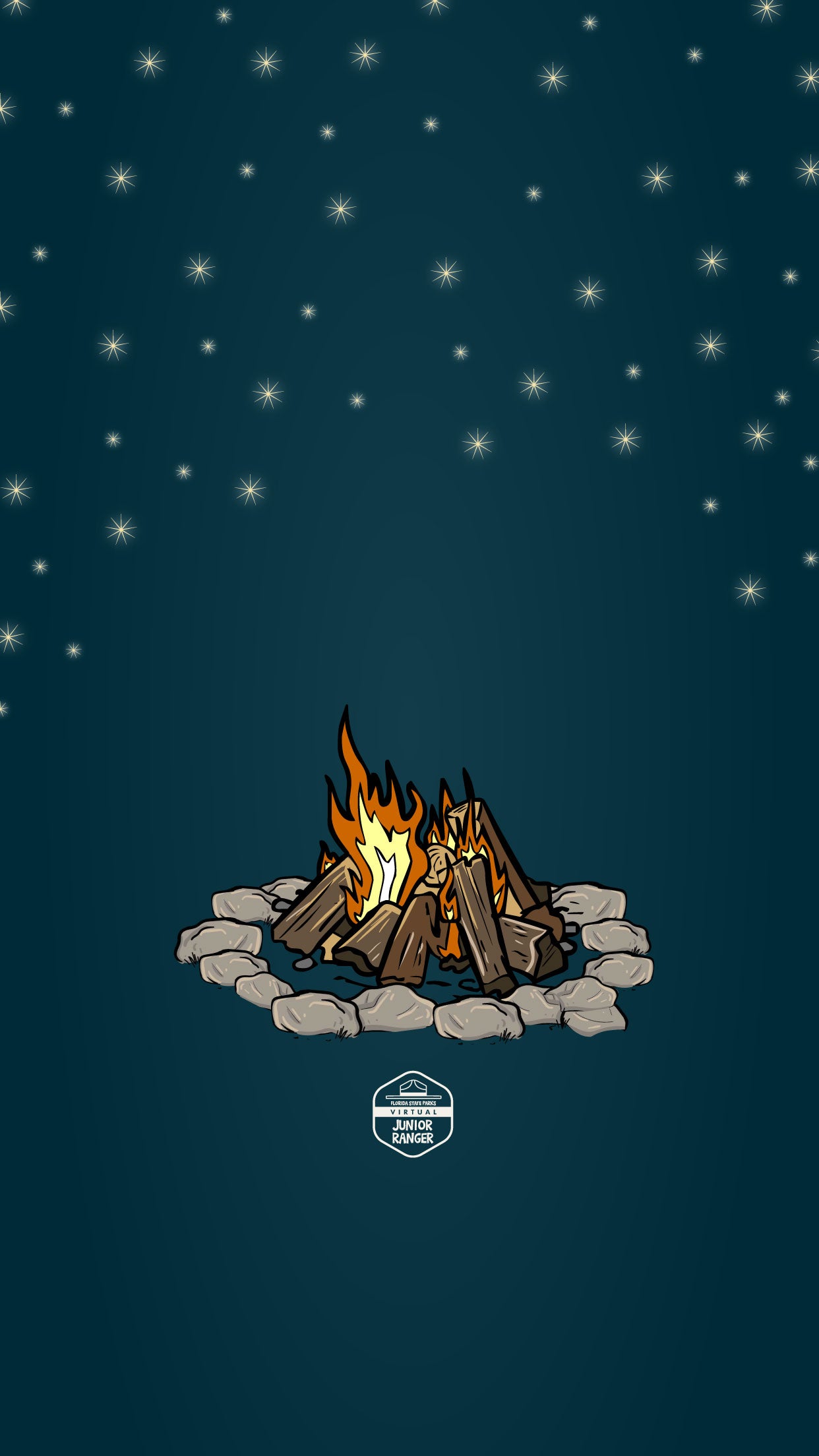 Portrait Campfire Wallpaper