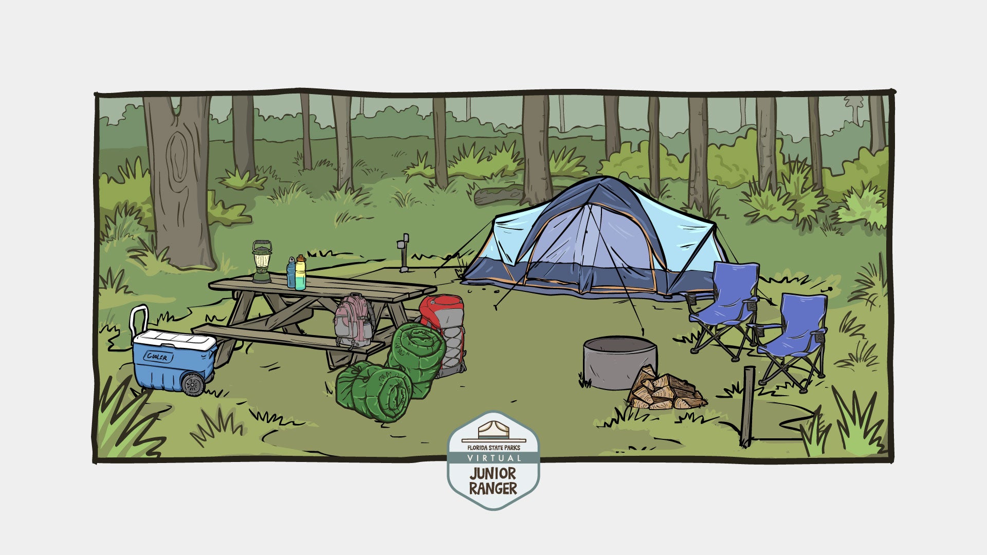 Landscape Campsite Wallpaper