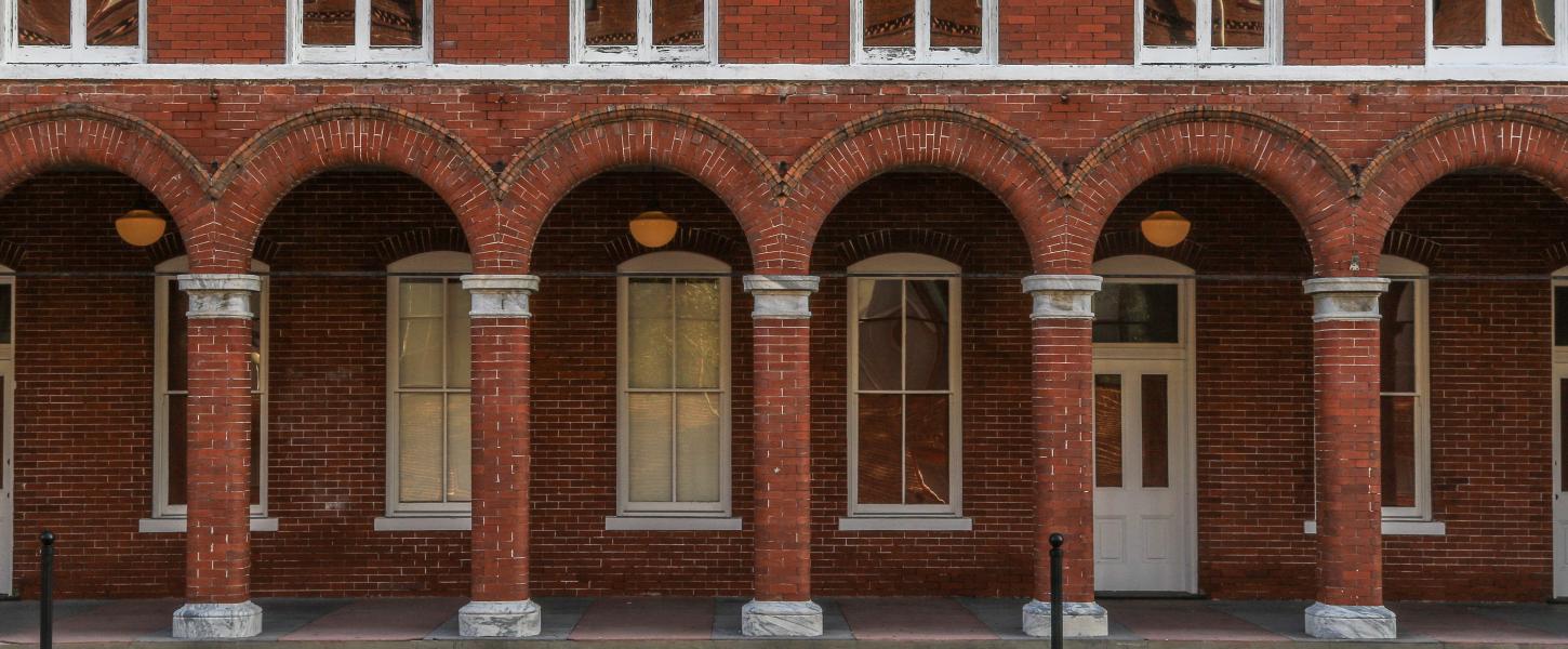 A view of the museum building.