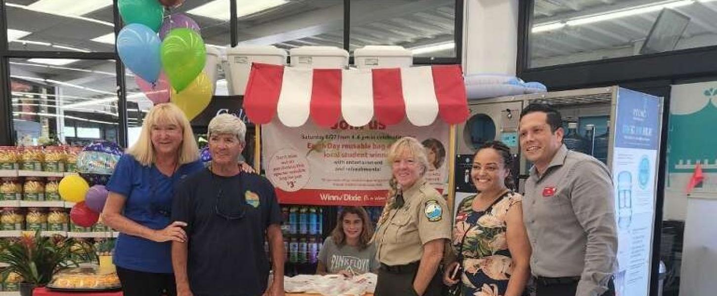 The in-store display at Winn Dixie.