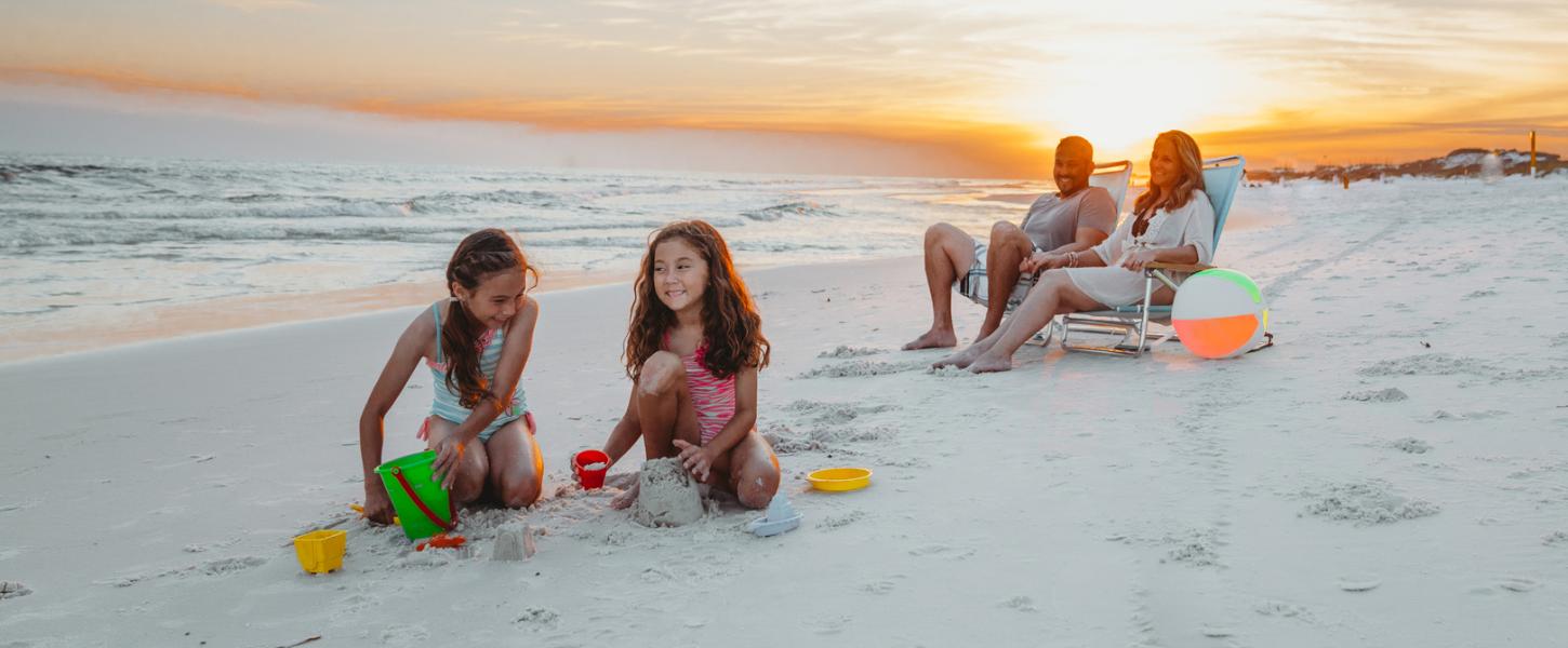 Family Enjoying the Beach at Grayton