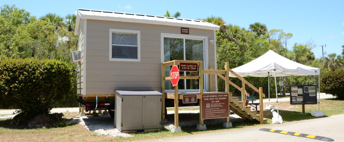 New ranger station building at Collier-Seminole State Park