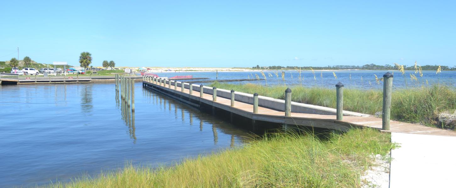 The dock at Eagle Harbor Marina.