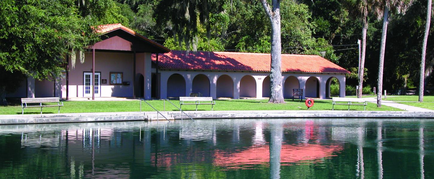 Front of Main Visitors Center at De Leon Sorings