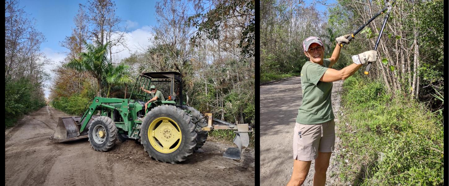 Dave and Lorrie Moore volunteer at Fakahatchee Strand Preserve.