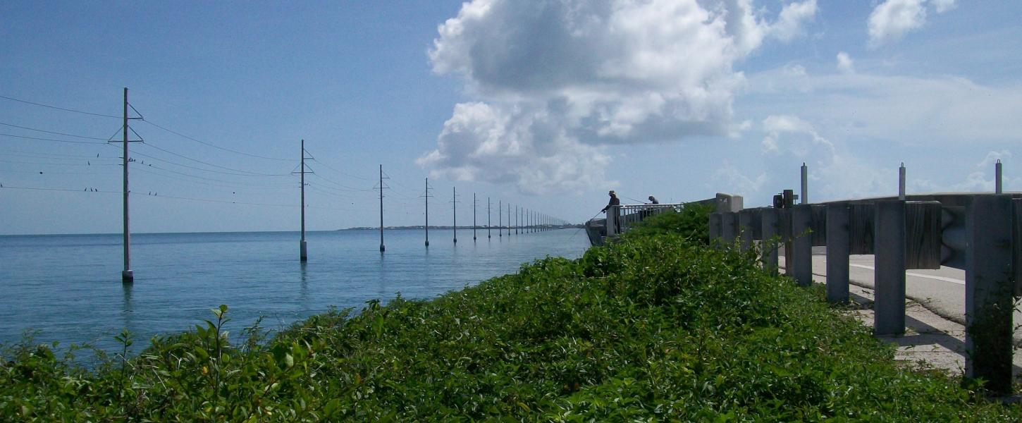 Fishing under blue skies along the Florida Keys Overseas Heritage Trail