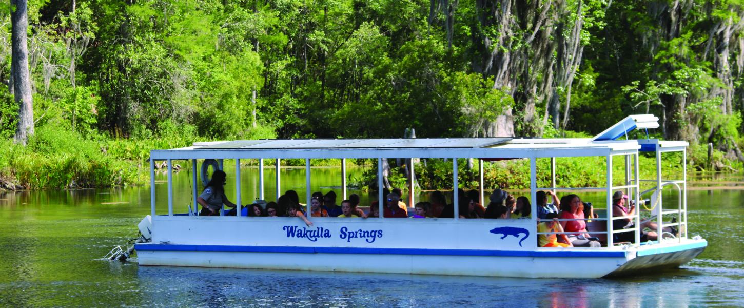 Visitprs viewing Spring from Boat Tour