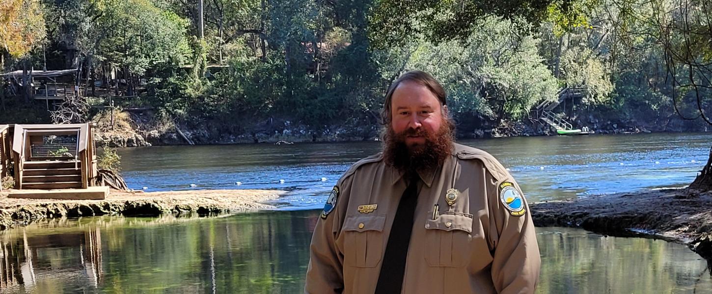 A photo of Lafayette Blue Spring's Park Manager, Nicholas Brown 