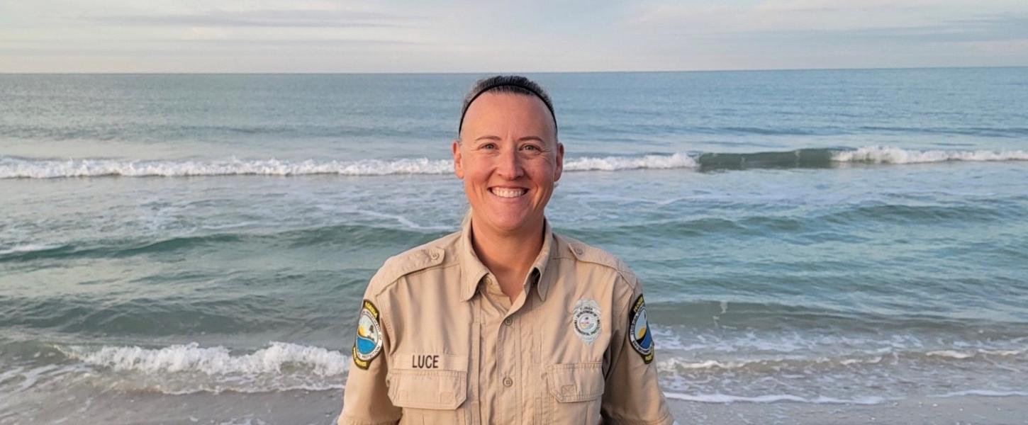 Melanie Luce, park ranger at Stump Pass Beach State Park