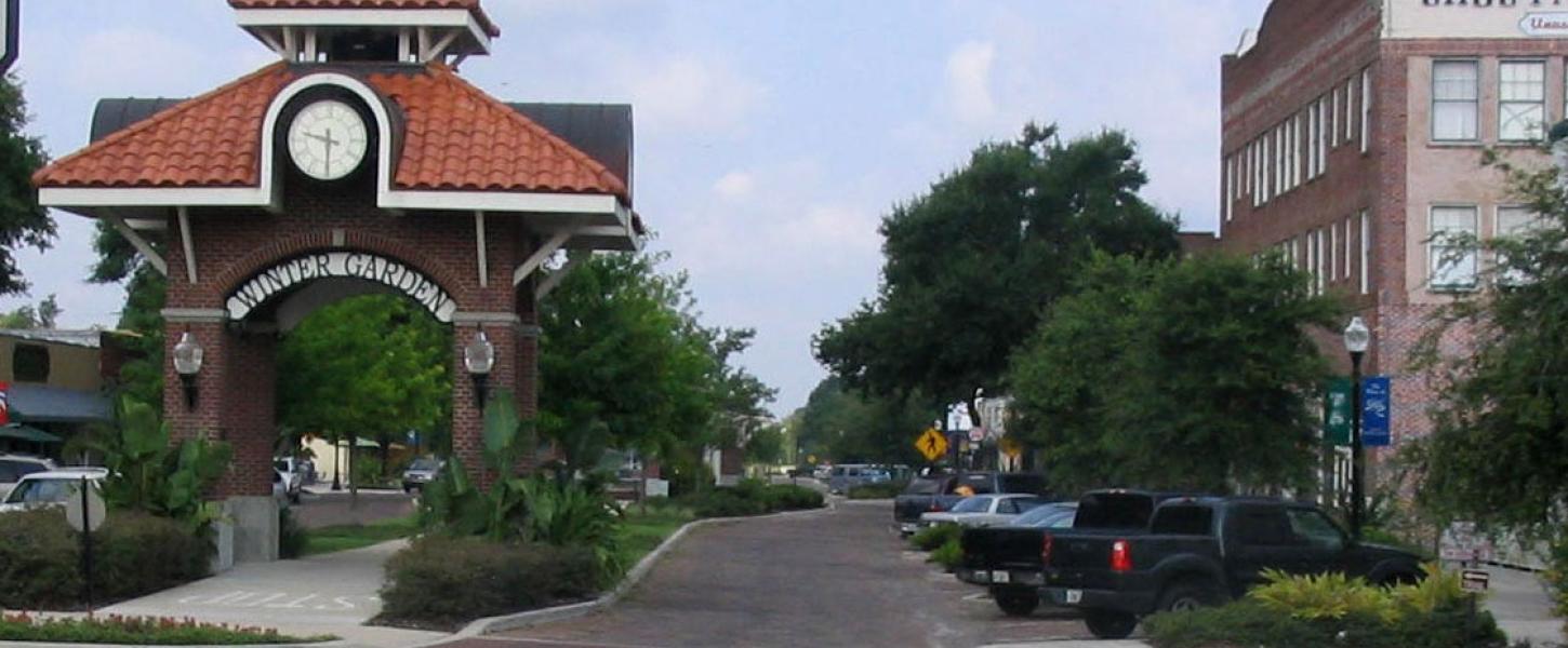 The West Orange Trail runs through downtown Winter Garden. 