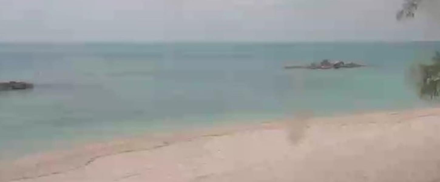 the beach and ocean as seen from Fort Zachary Taylor Historic State Park in Key West.