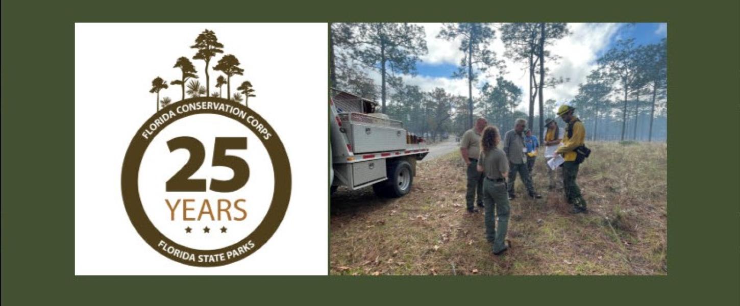 Alexa Kurowski attends a briefing for a prescribed fire.