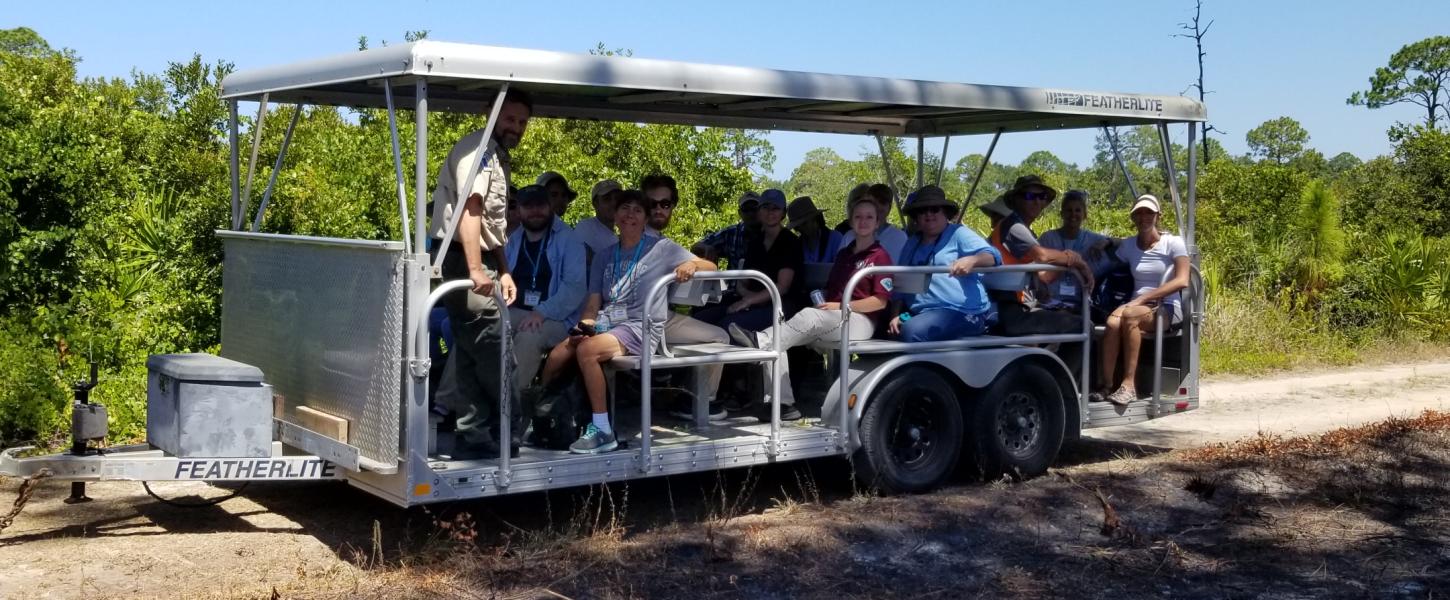 The Tram Tour at Oscar Scherer State Park.