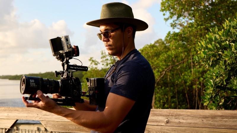 Rafael Noriega with his camera.