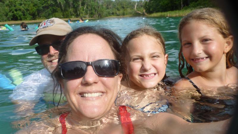 Swimming at Rainbow Springs