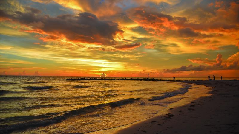 Honeymoon Island at Sunset