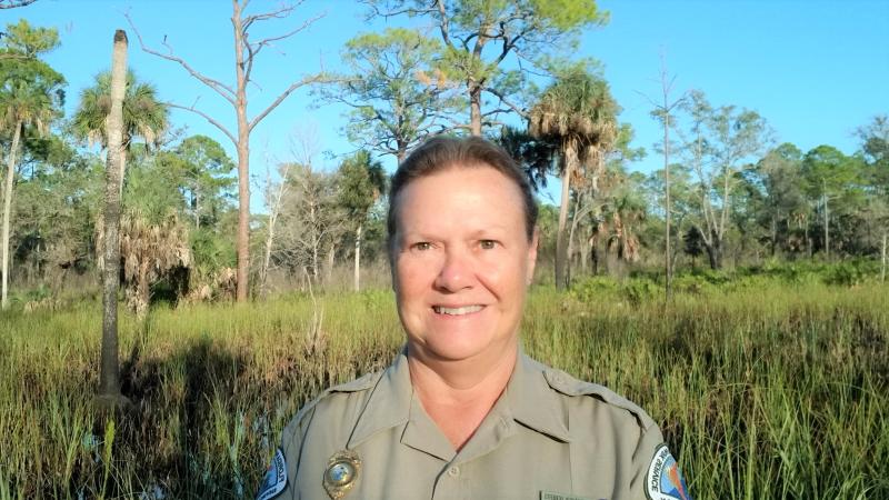 Barbara Roberts Park Manager in Class A Uniform